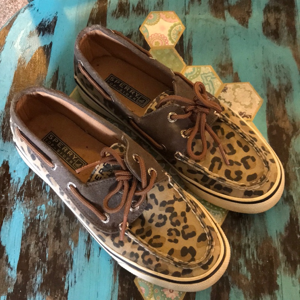 Cheetah-Print Sperry Top-Sliders